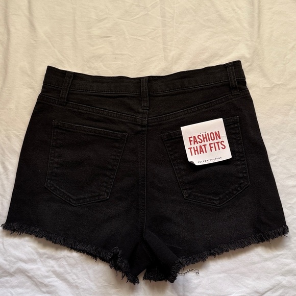 Celebrity Pink Black Jean Shorts - Picture 2 of 7
